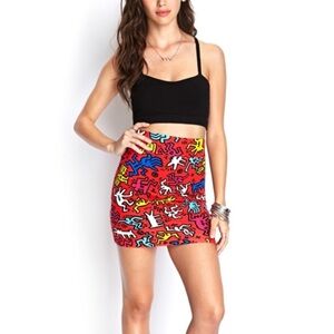 Keith Haring x H&M mini skirt